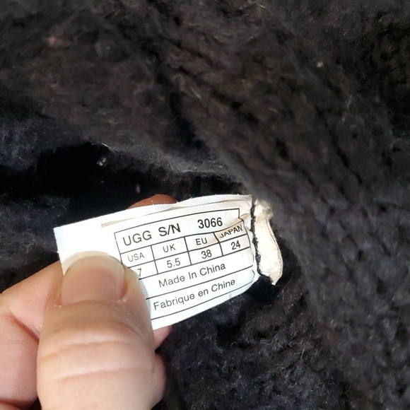 Ugg Australia Women 3066 Tall Button 3 sweater cardi boots shoes sz 7 - Picture 12 of 13